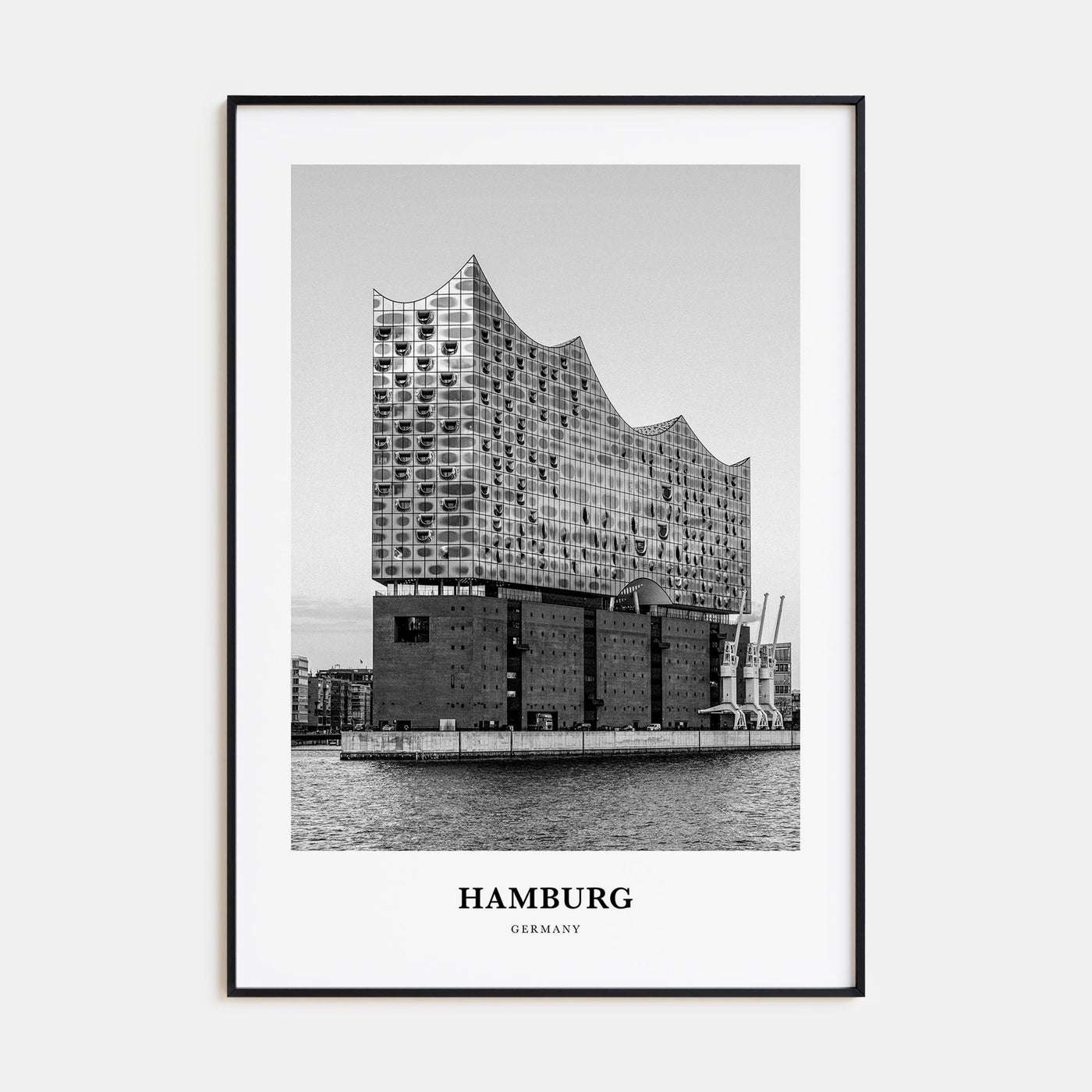 Hamburg Portrait B&W No 2 Poster