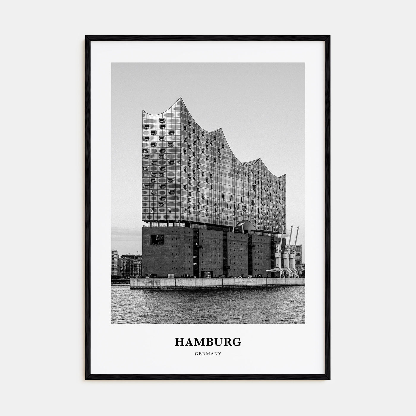 Hamburg Portrait B&W No 2 Poster