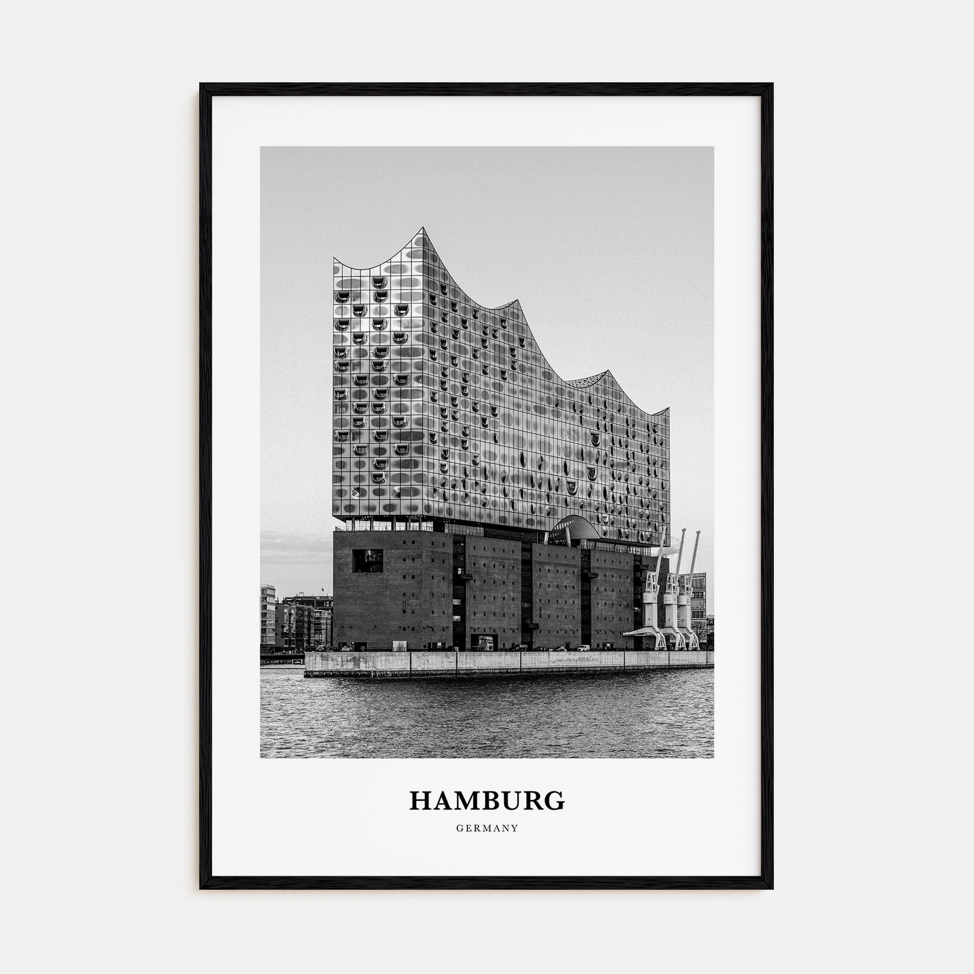 Hamburg Portrait B&W No 2 Poster
