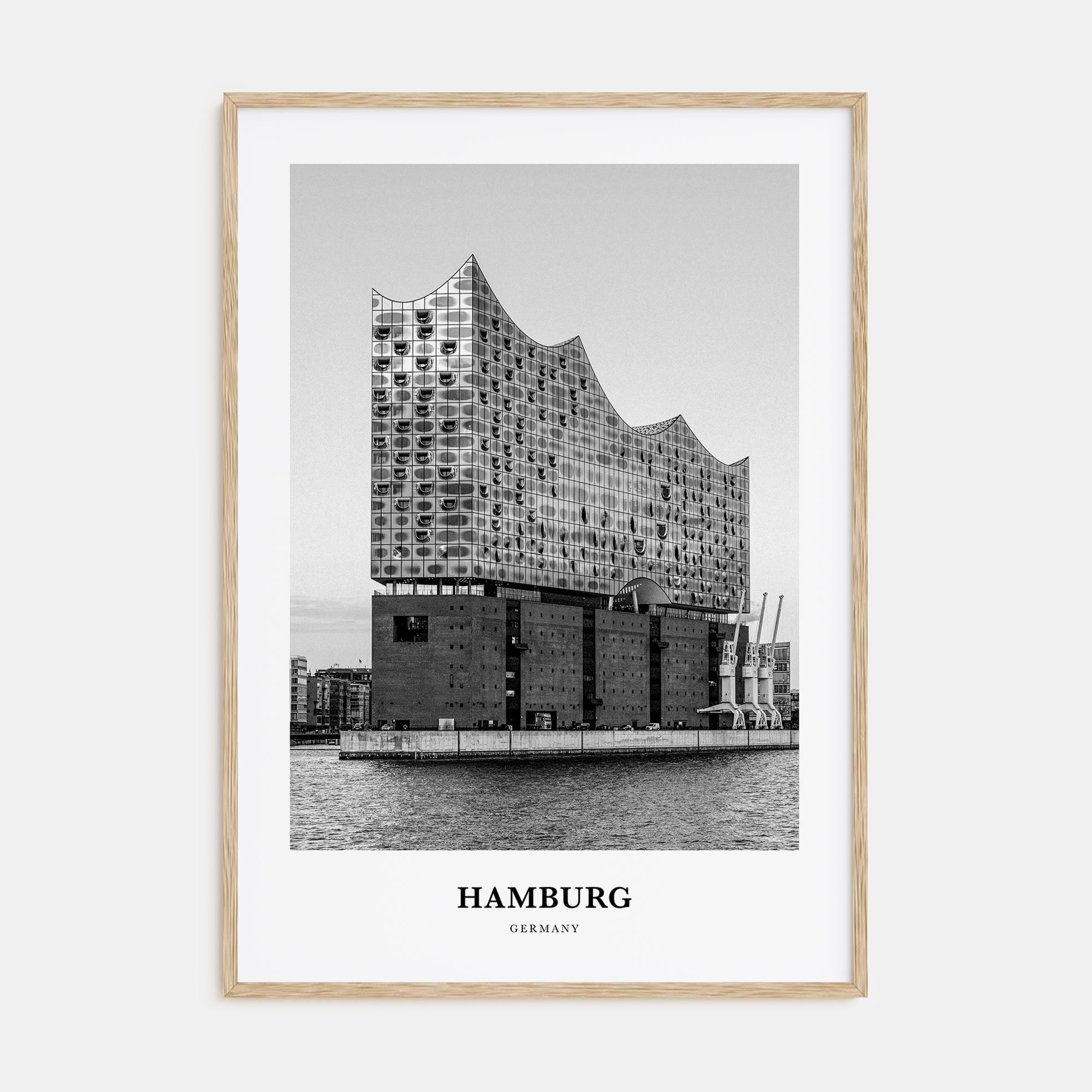 Hamburg Portrait B&W No 2 Poster