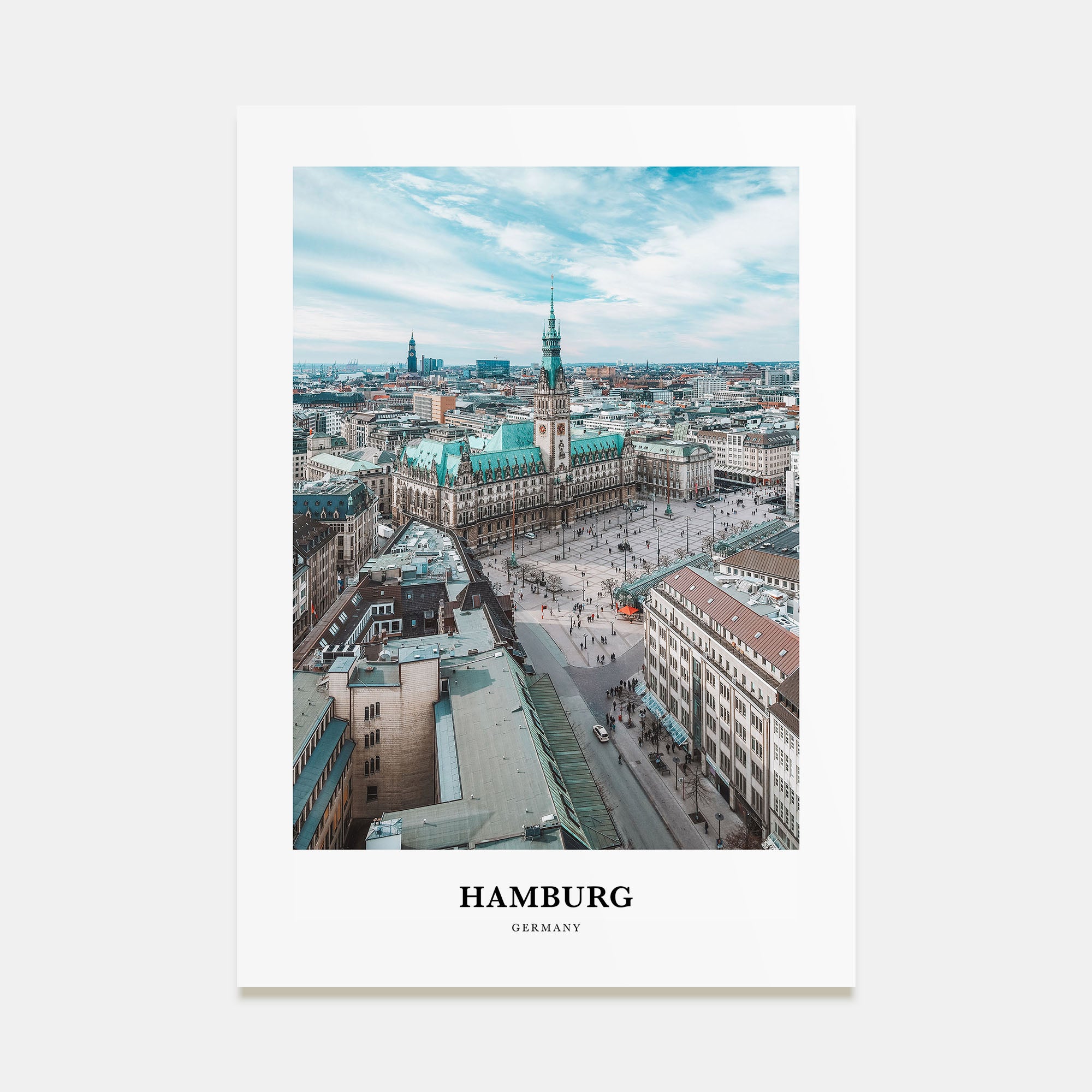 Hamburg Portrait Color Poster