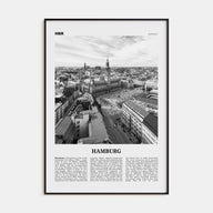 Hamburg Travel B&W No 1 Poster