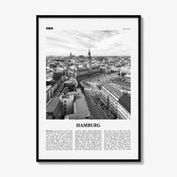 Hamburg Print Black and White No 1, Hamburg Wall Art, Hamburg Poster, Hamburg Photo, Hamburg Decor, Germany, Deutschland, Europe