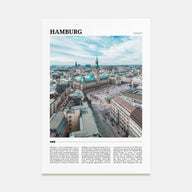 Hamburg Travel Color Poster
