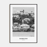 Hamilton, Bermuda Portrait B&W Poster