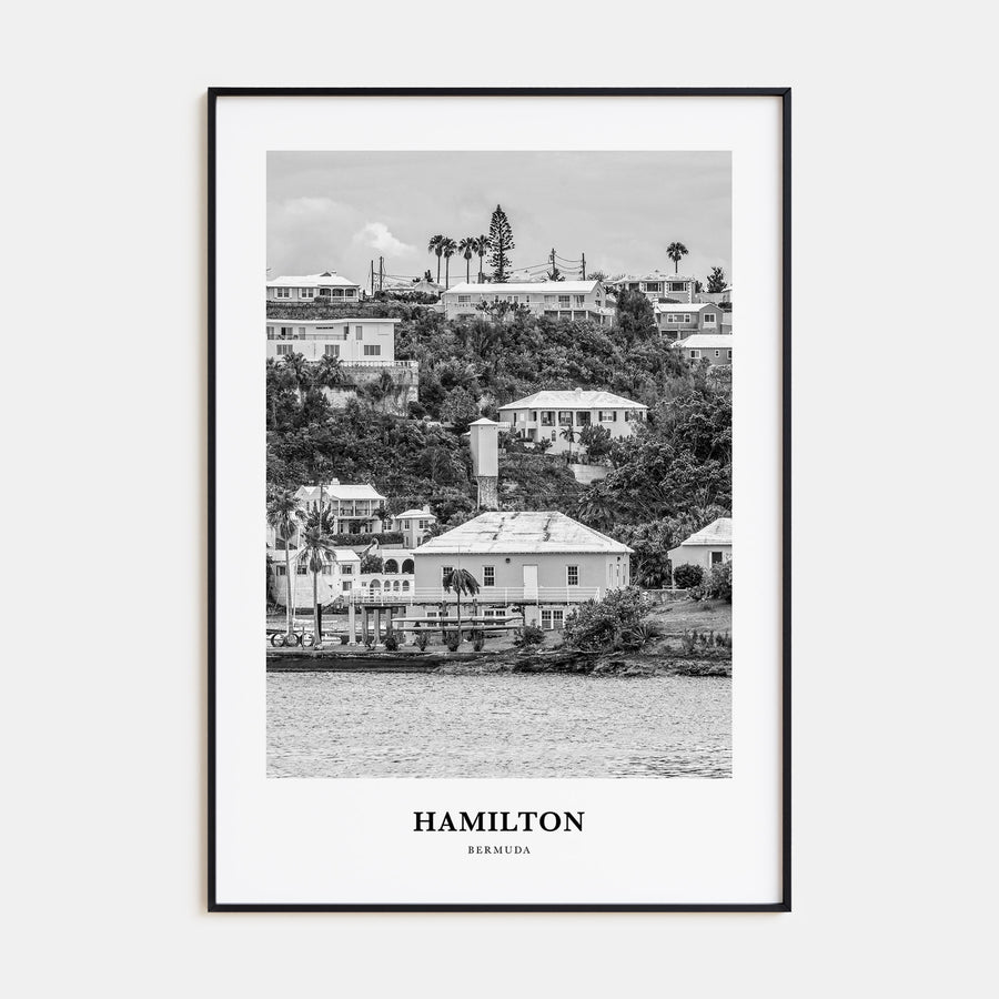 Hamilton, Bermuda Portrait B&W Poster