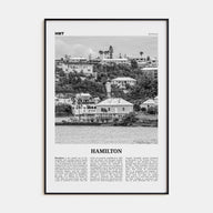 Hamilton, Bermuda Travel B&W Poster