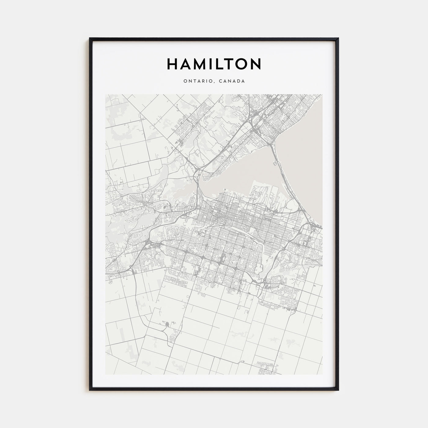 Hamilton, Canada Map Portrait Poster