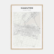 Hamilton, Canada Map Portrait Poster
