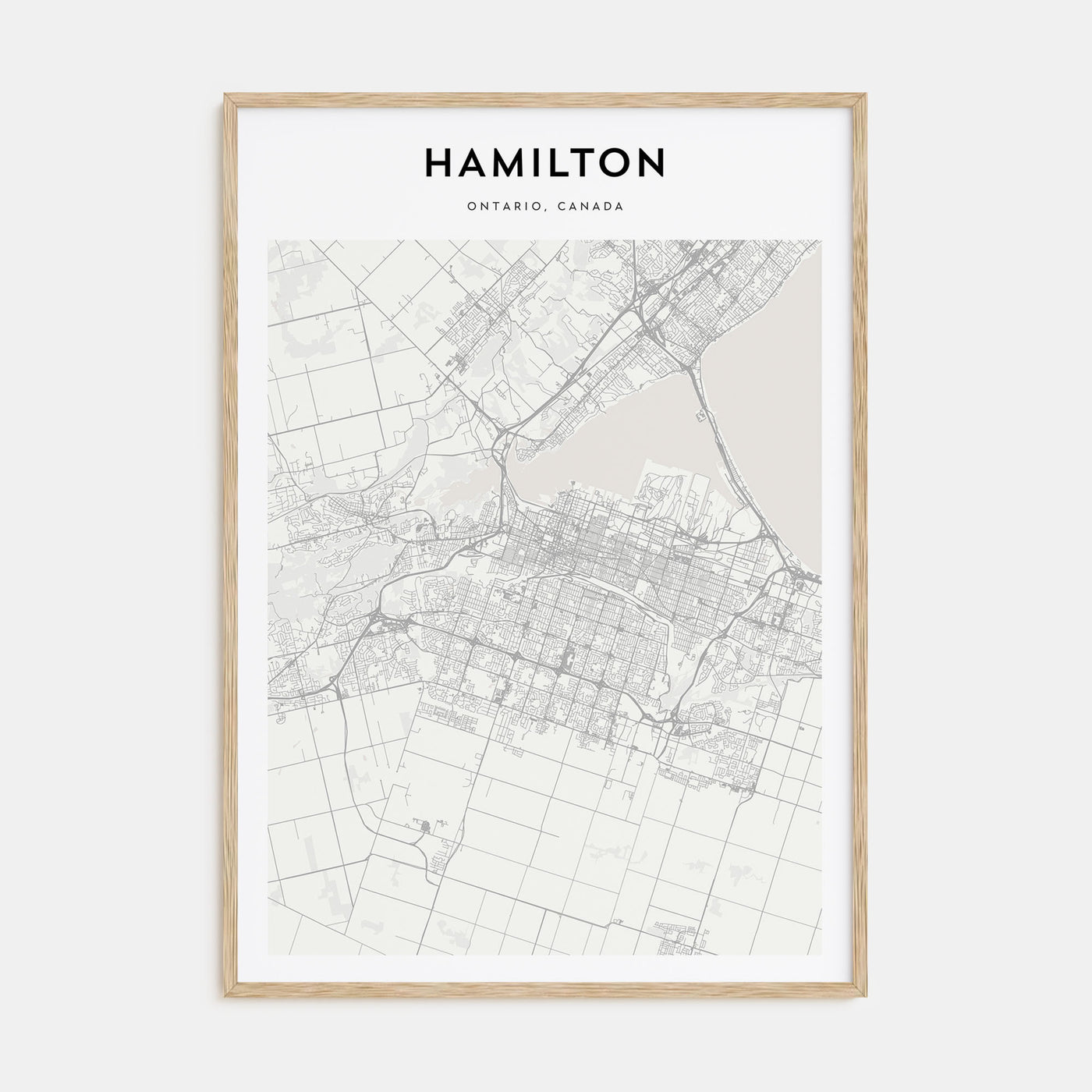 Hamilton, Canada Map Portrait Poster