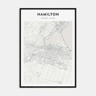 Hamilton, Canada Map Portrait Poster