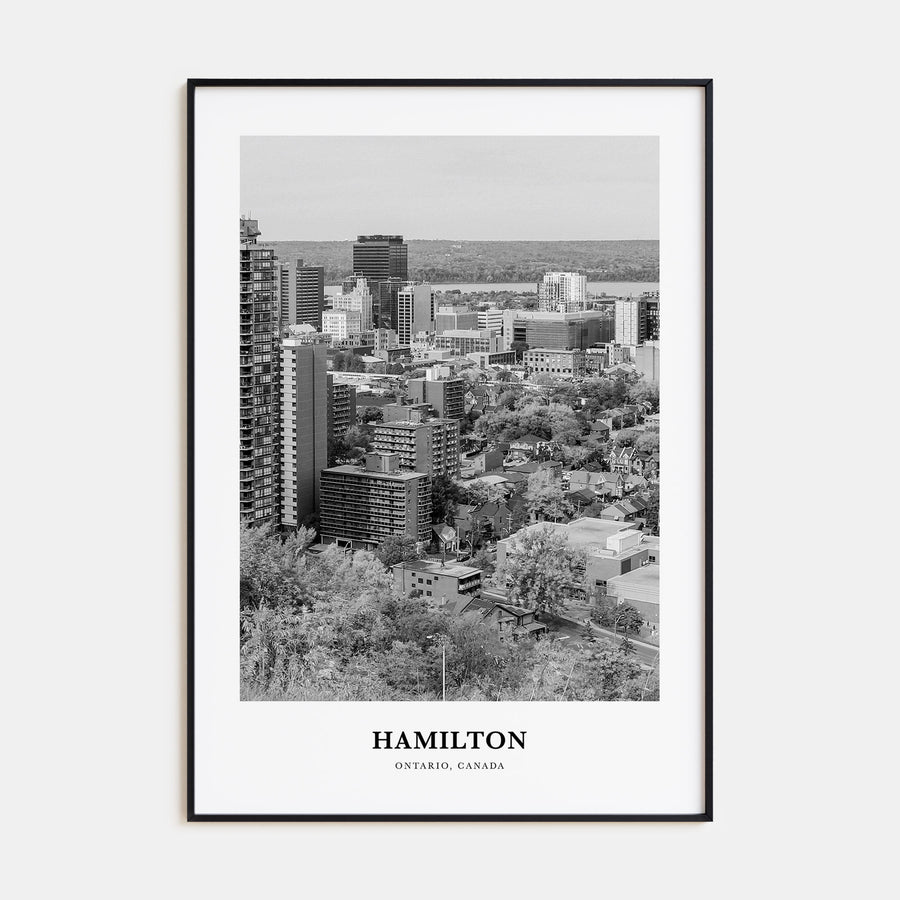Hamilton, Canada Portrait B&W No 1 Poster