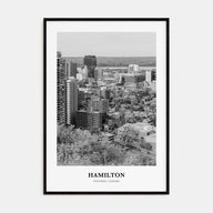 Hamilton, Canada Portrait B&W No 1 Poster
