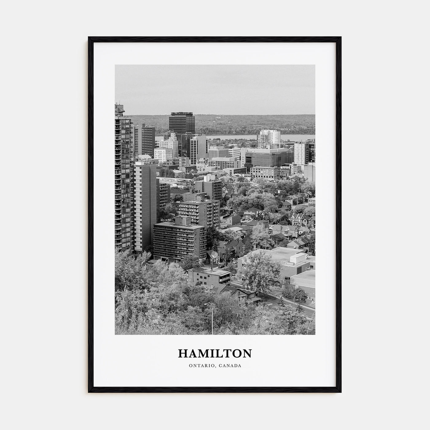 Hamilton, Canada Portrait B&W No 1 Poster