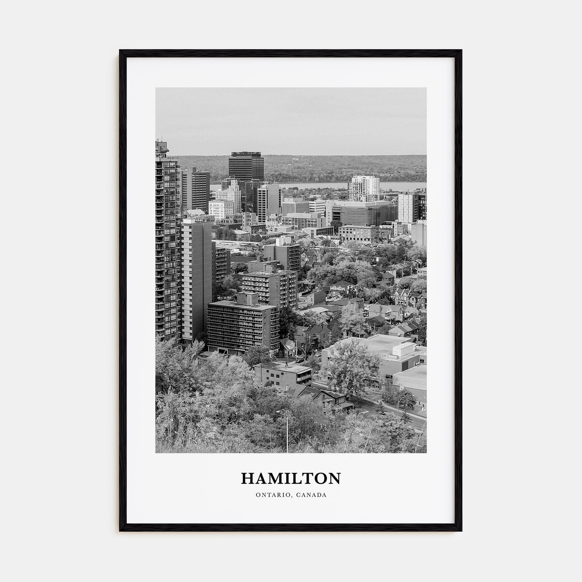 Hamilton, Canada Portrait B&W No 1 Poster