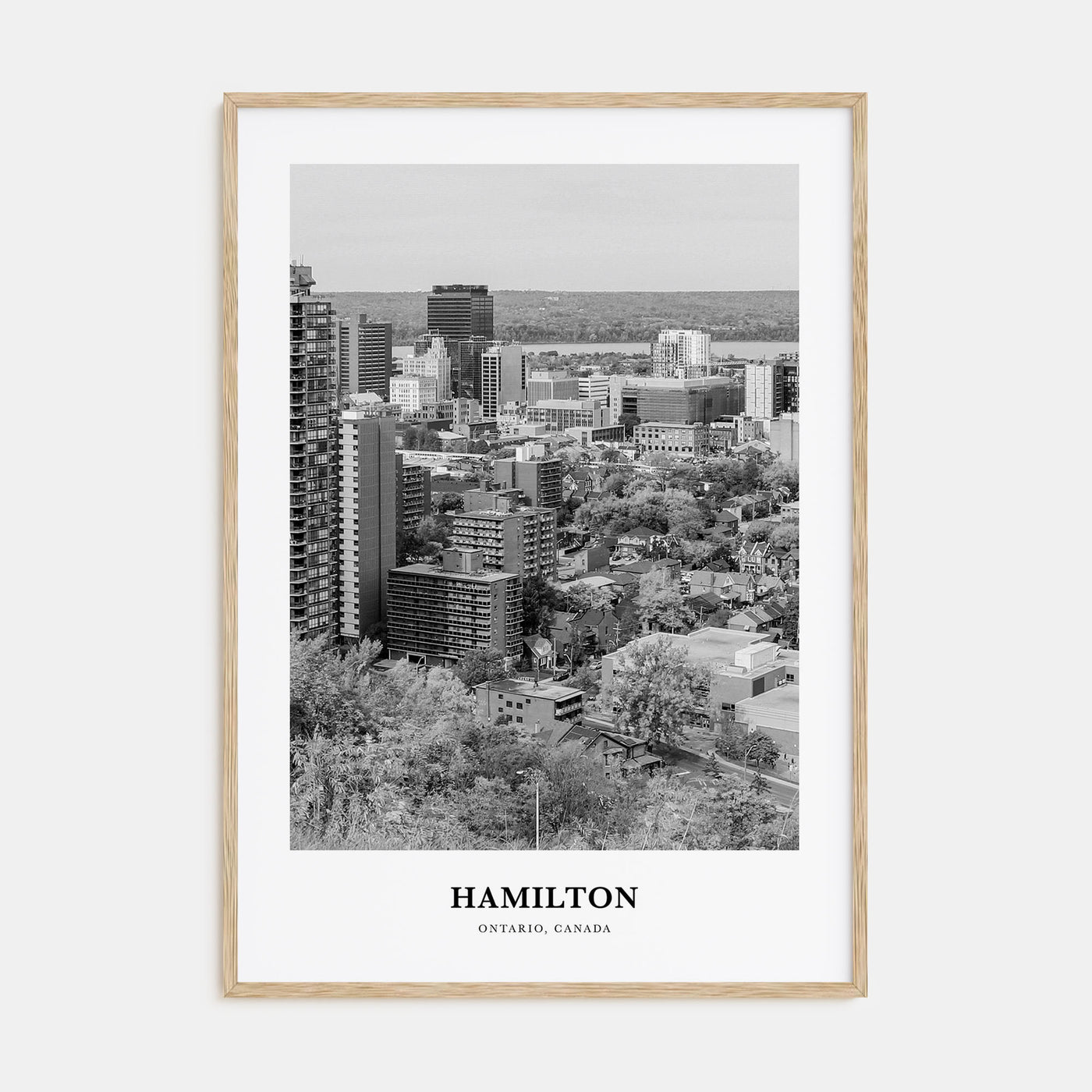 Hamilton, Canada Portrait B&W No 1 Poster