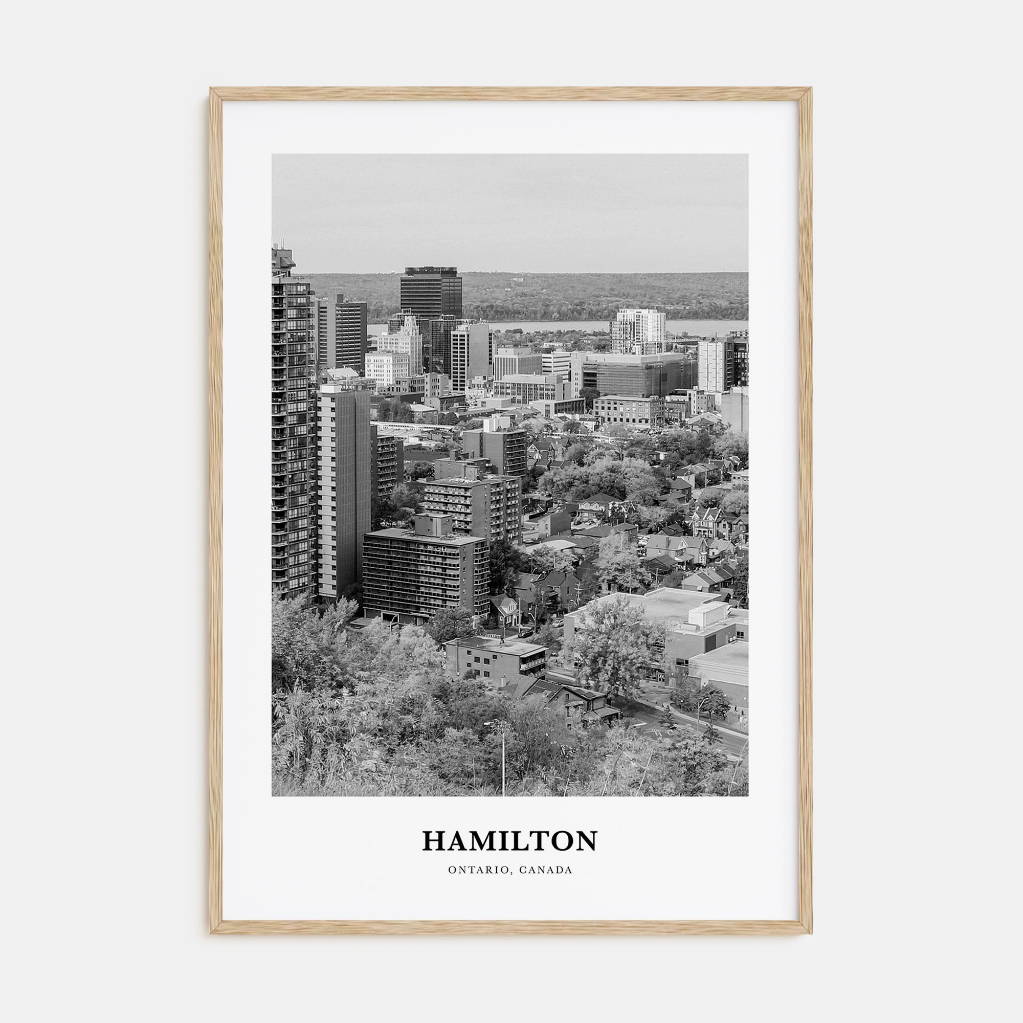 Hamilton, Canada Portrait B&W No 1 Poster
