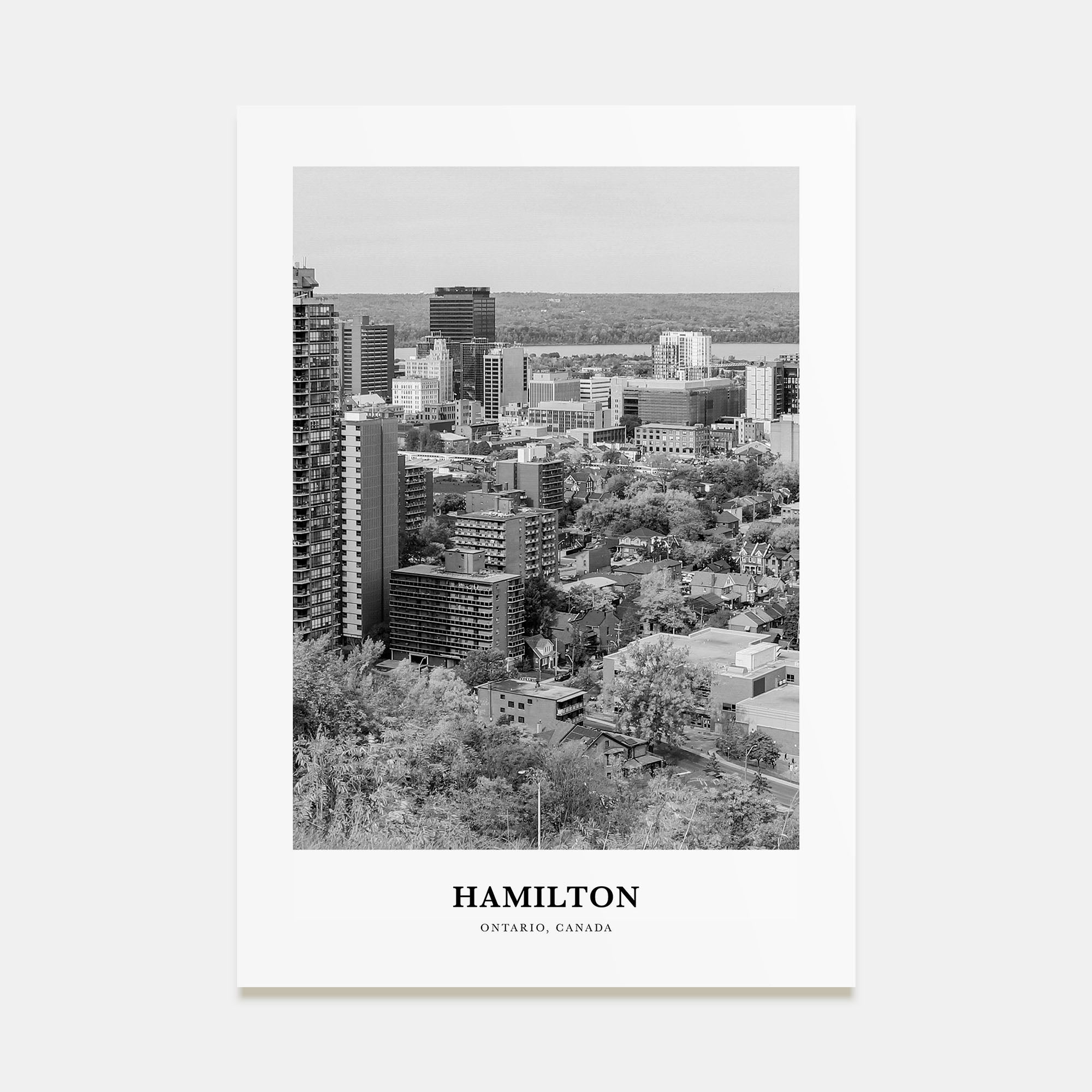 Hamilton, Canada Portrait B&W No 1 Poster