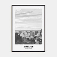 Hamilton, Canada Portrait B&W No 2 Poster