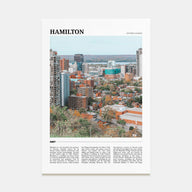 Hamilton, Canada Travel Color Poster