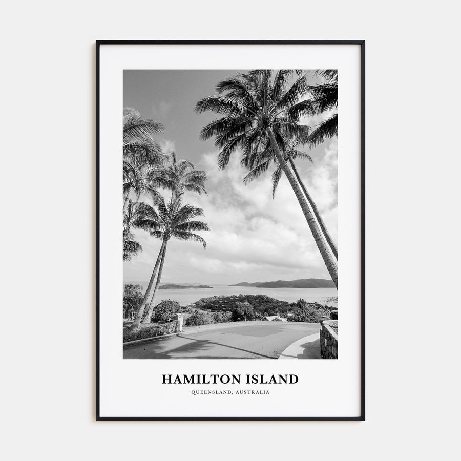 Hamilton Island Portrait B&W Poster
