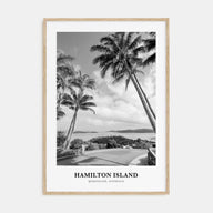 Hamilton Island Portrait B&W Poster