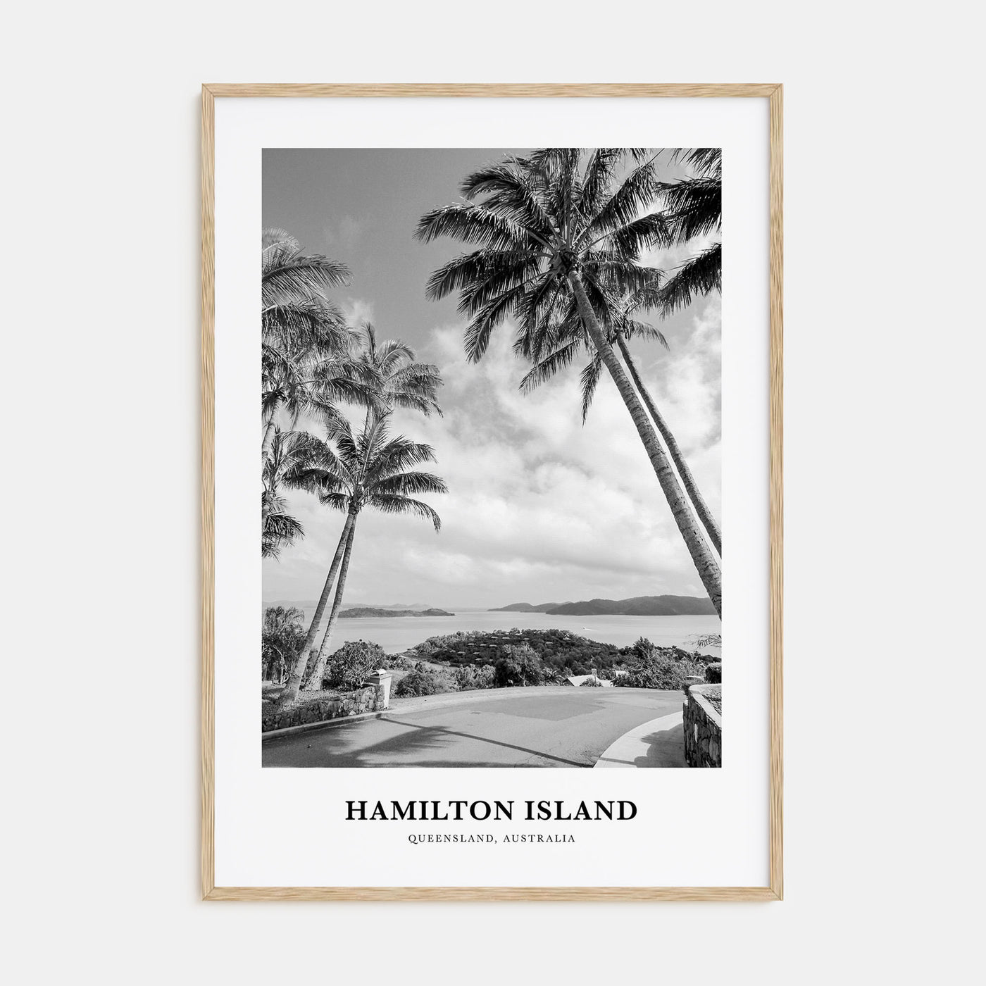 Hamilton Island Portrait B&W Poster