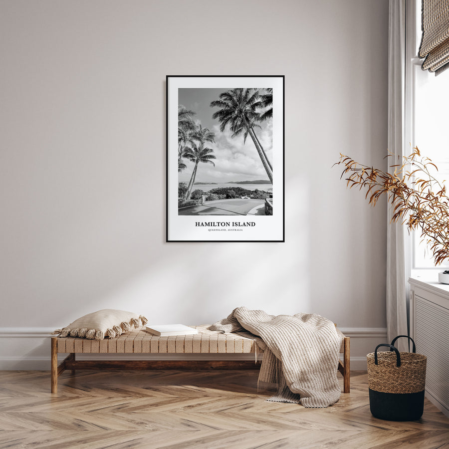 Hamilton Island Portrait B&W Poster