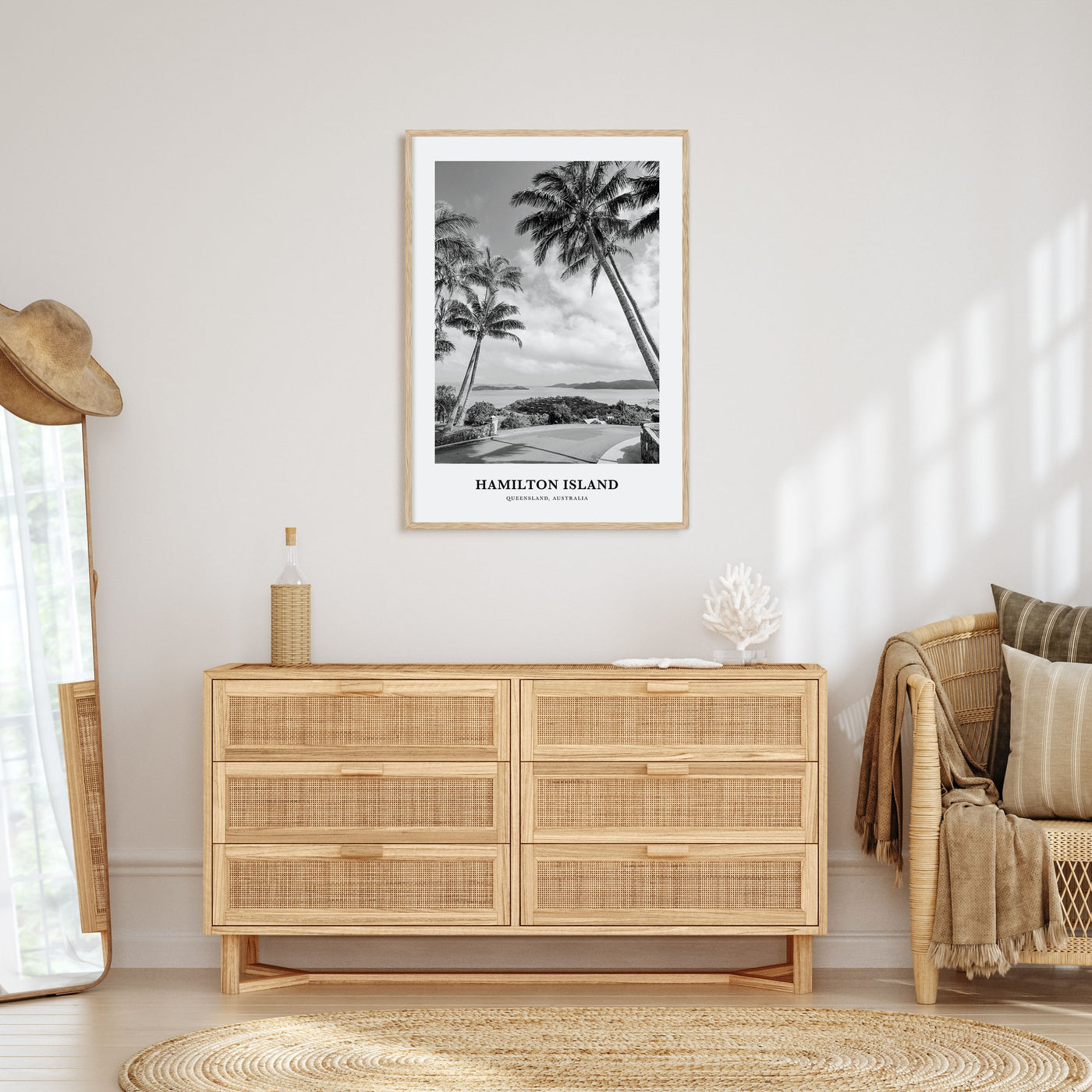 Hamilton Island Portrait B&W Poster