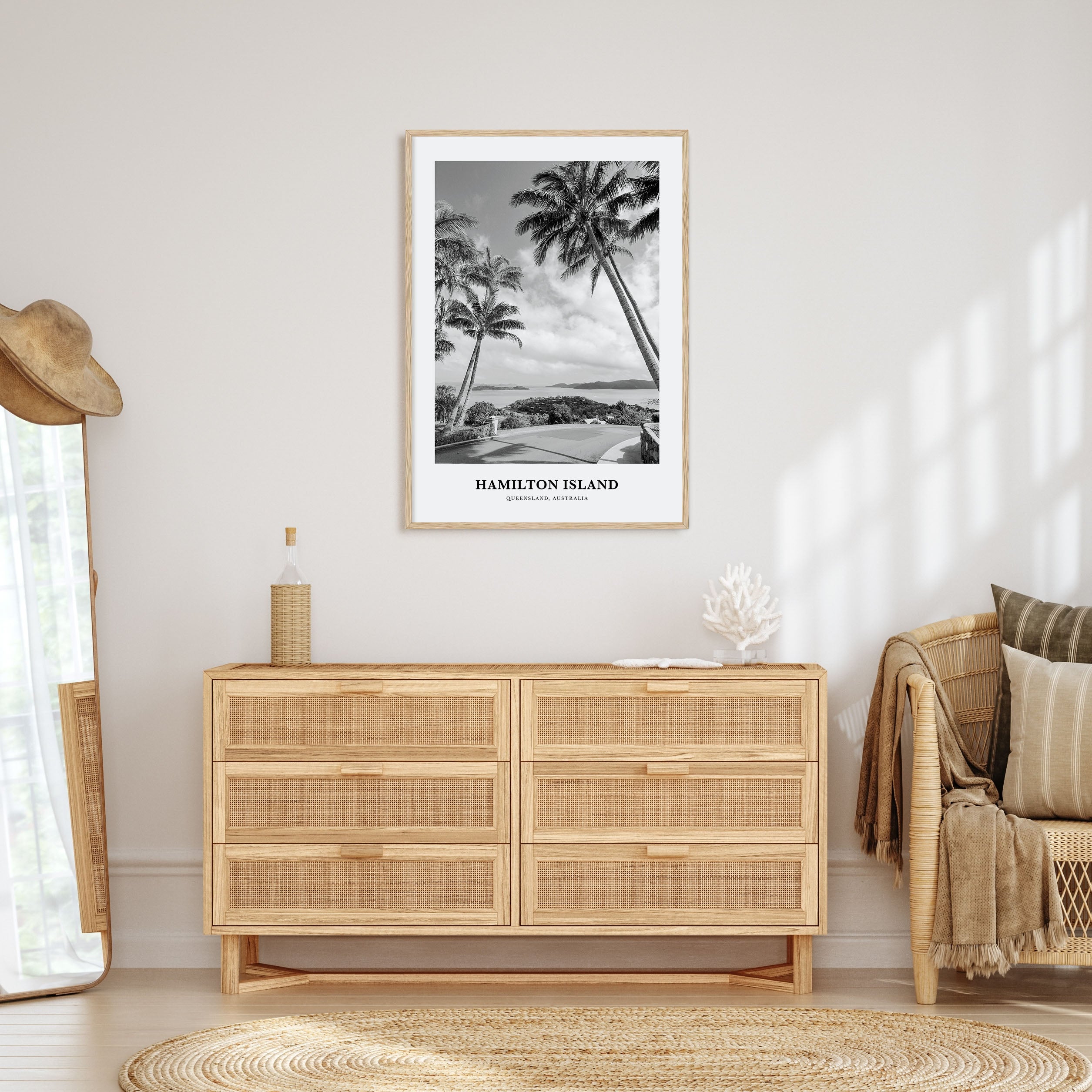 Hamilton Island Portrait B&W Poster