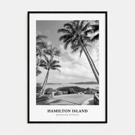 Hamilton Island Portrait B&W Poster