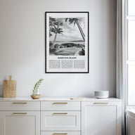 Hamilton Island Travel B&W Poster