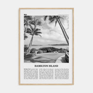Hamilton Island Travel B&W Poster