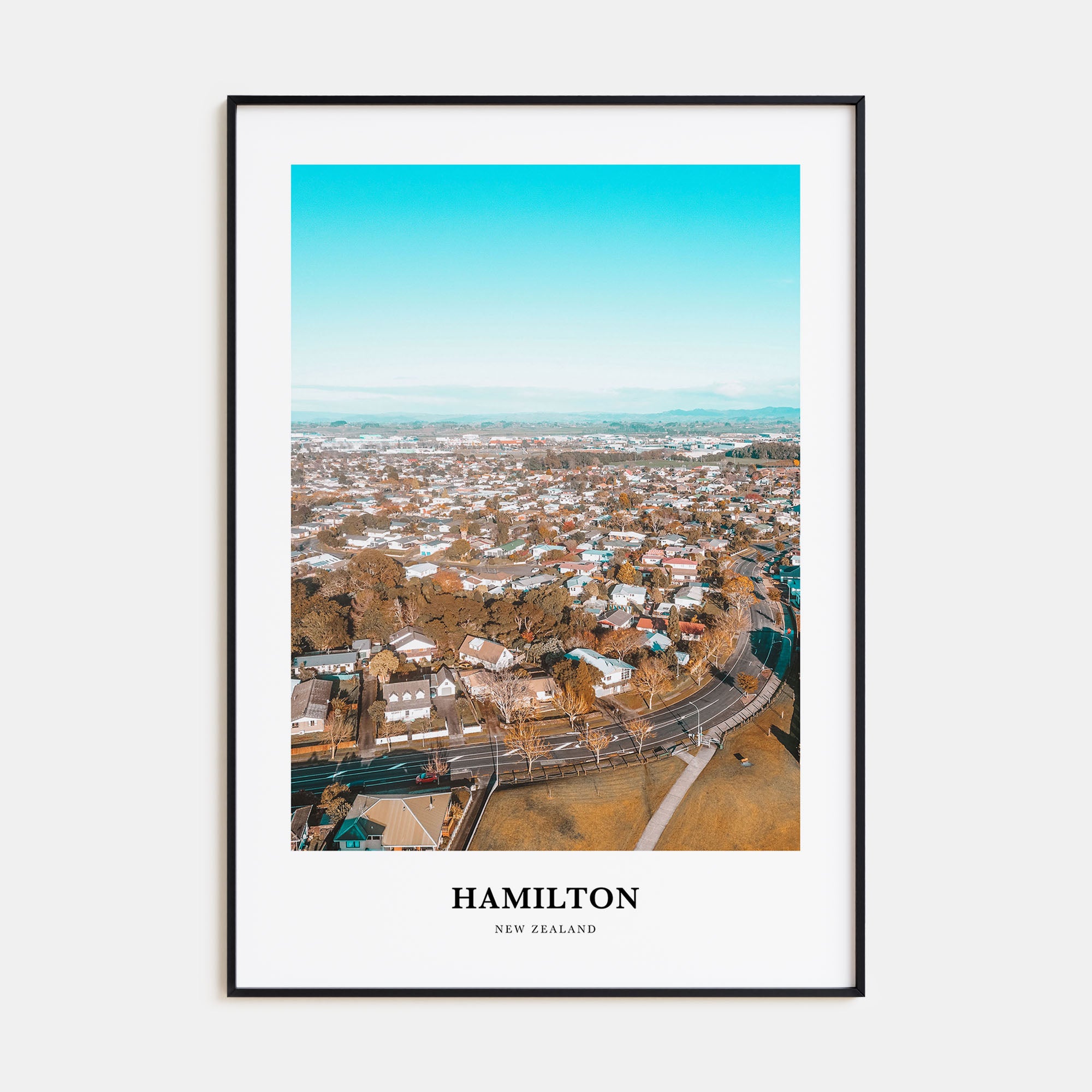 Hamilton, New Zealand Portrait Color Poster