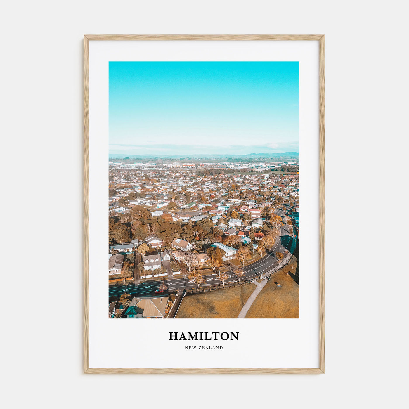 Hamilton, New Zealand Portrait Color Poster