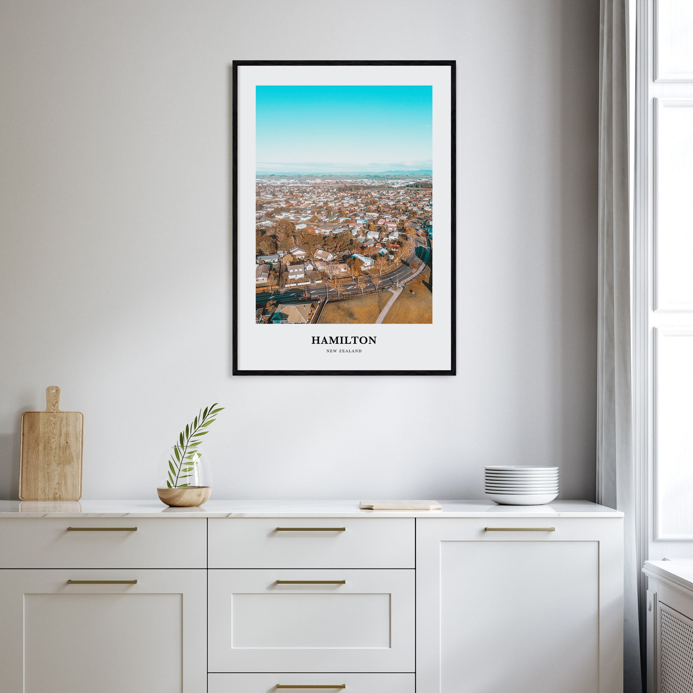 Hamilton, New Zealand Portrait Color Poster