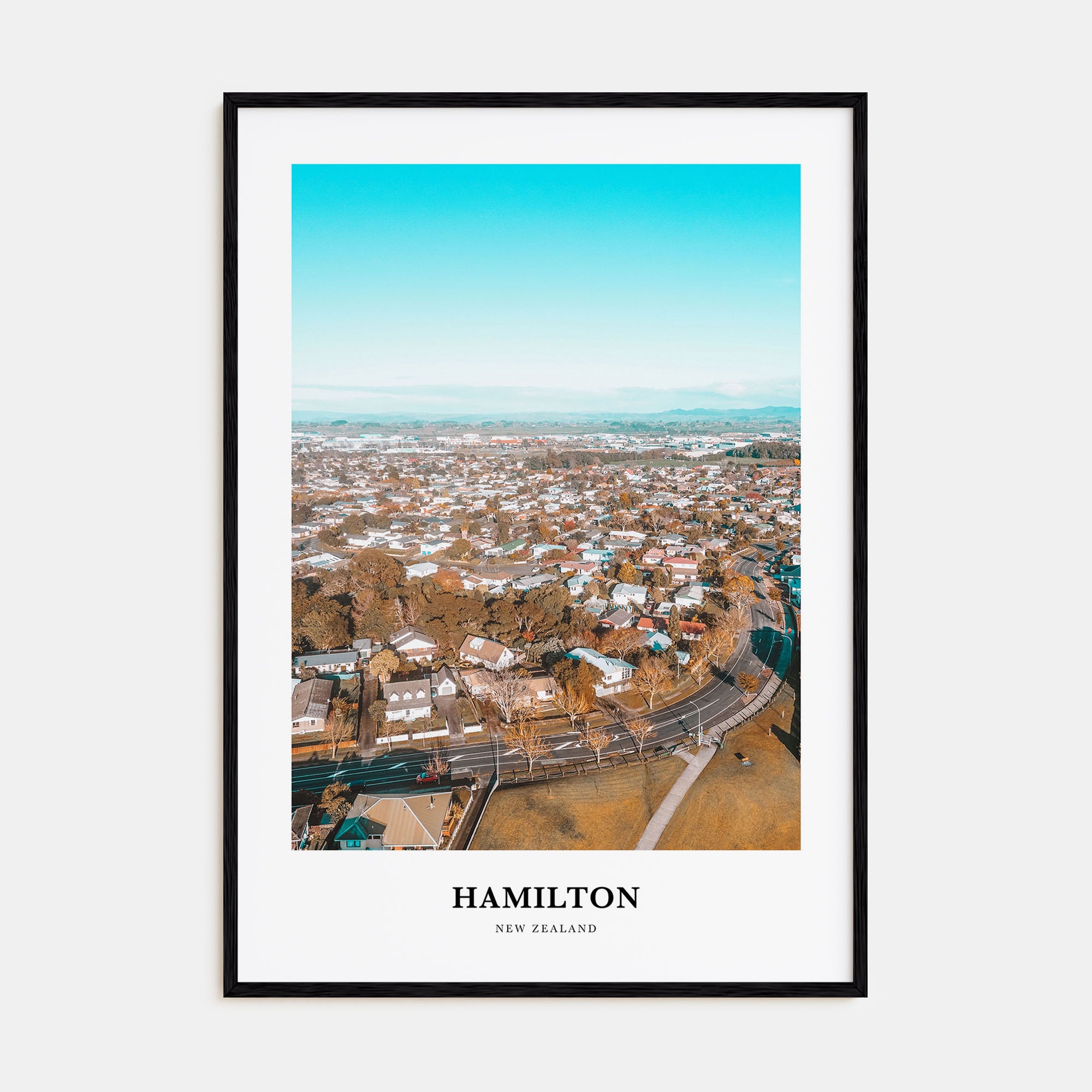 Hamilton, New Zealand Portrait Color Poster