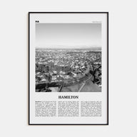 Hamilton, New Zealand Travel B&W Poster