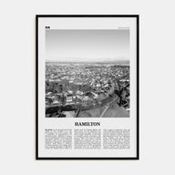 Hamilton, New Zealand Travel B&W Poster