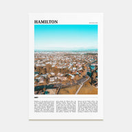 Hamilton, New Zealand Travel Color Poster