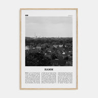 Hamm Travel B&W Poster