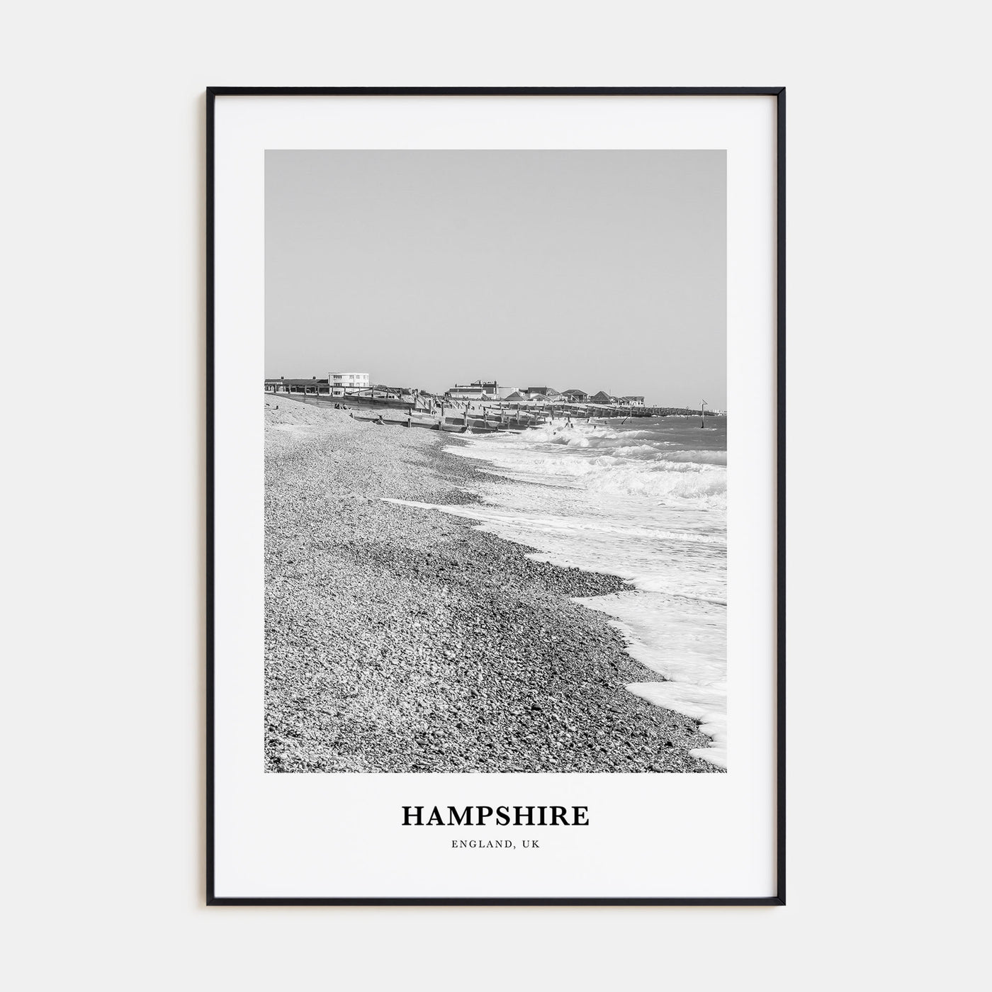 Hampshire Portrait B&W Poster