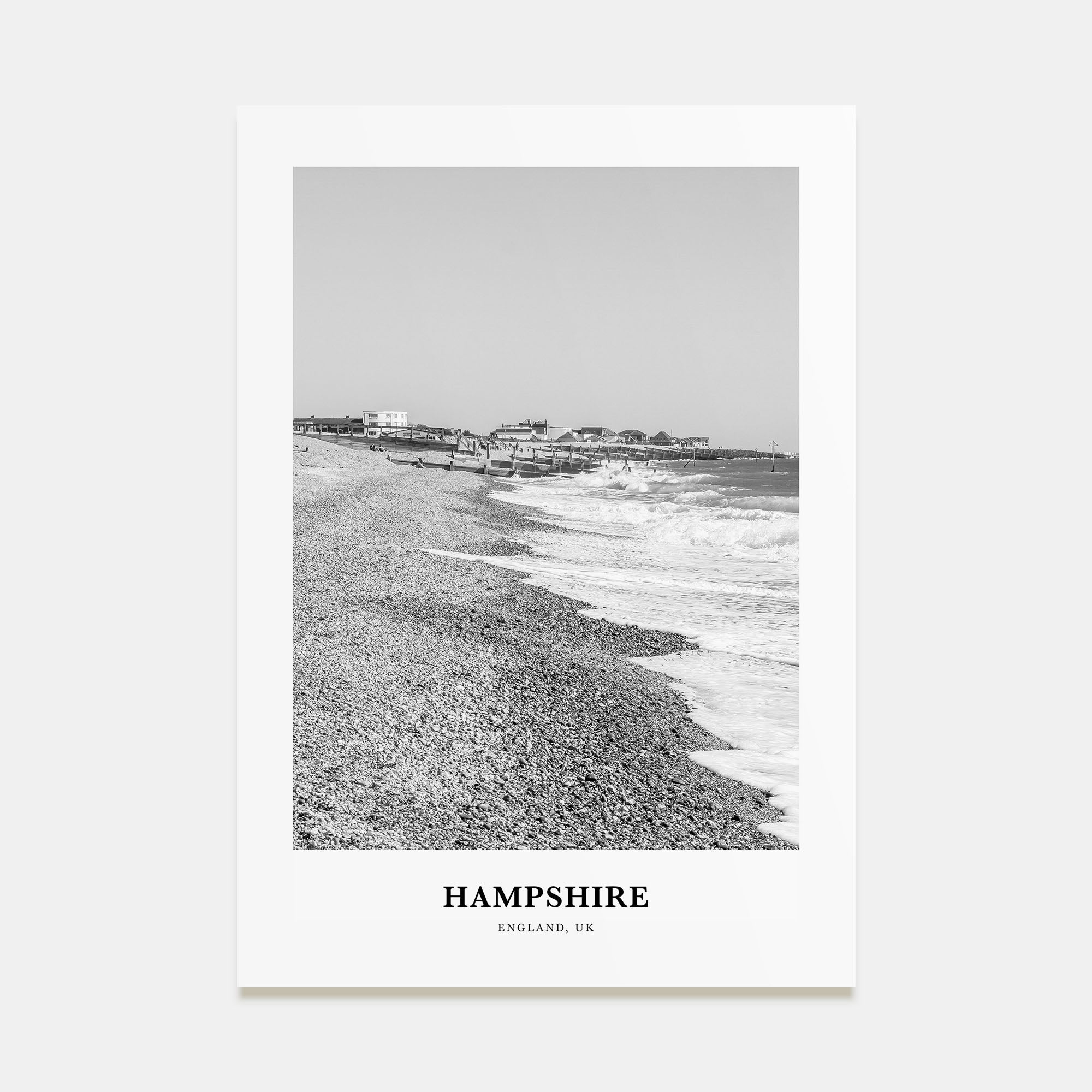 Hampshire Portrait B&W Poster