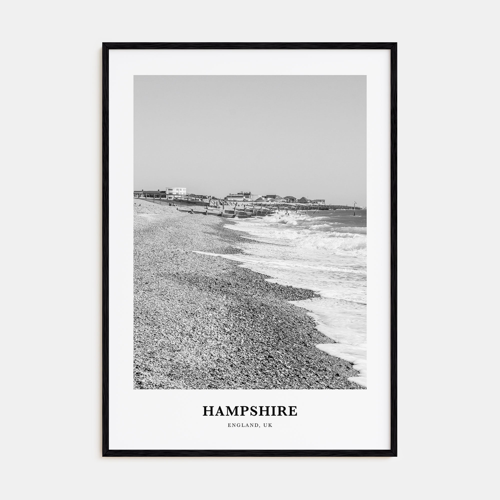Hampshire Portrait B&W Poster