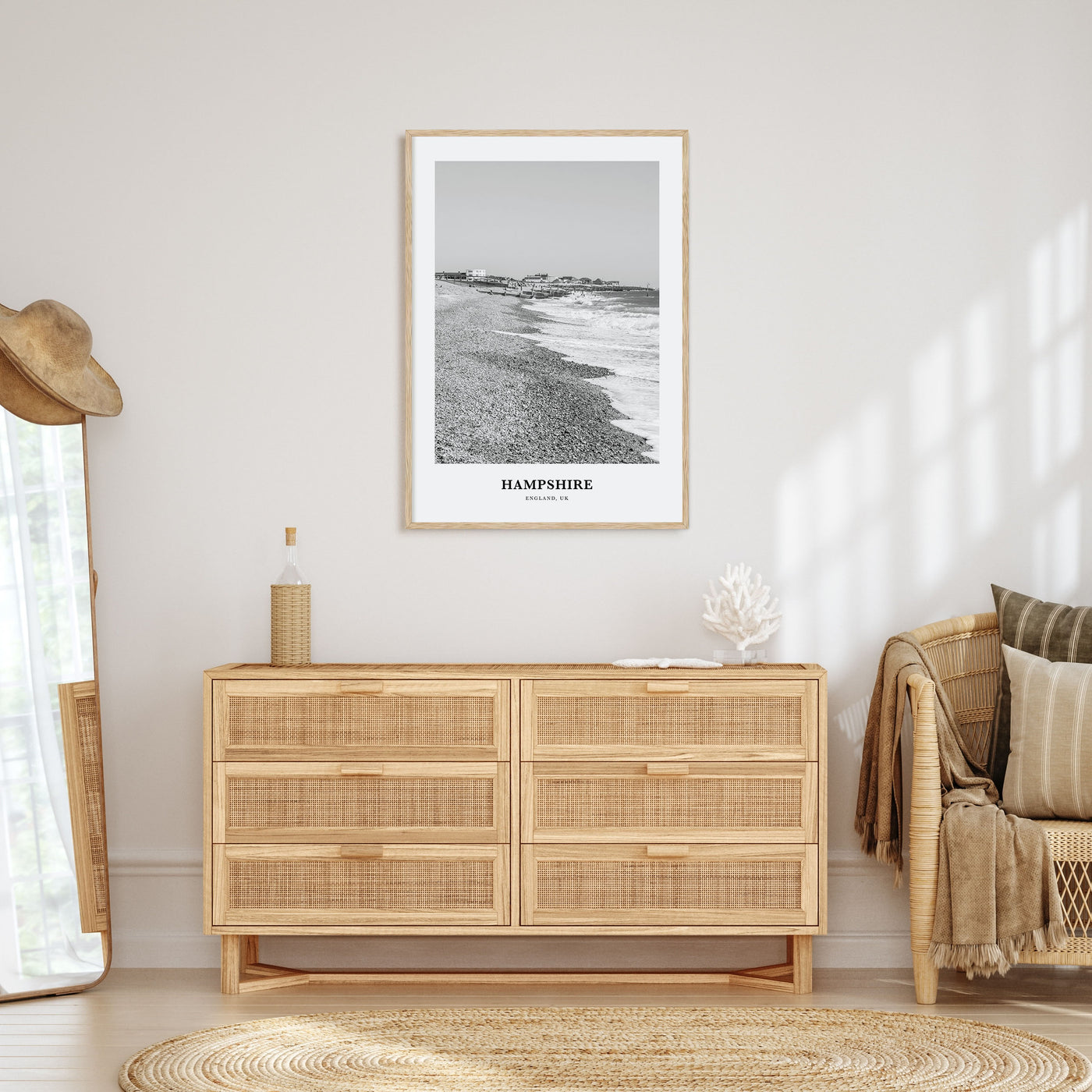 Hampshire Portrait B&W Poster