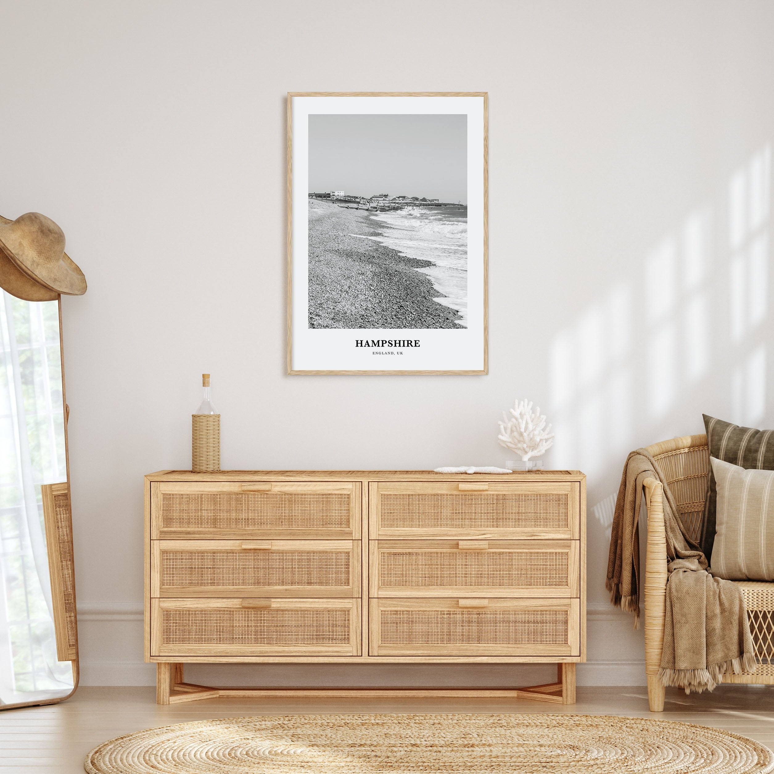 Hampshire Portrait B&W Poster