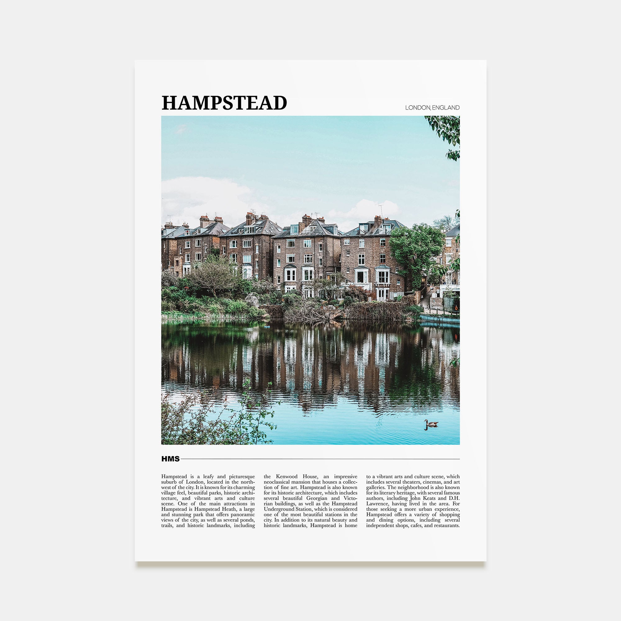 Hampstead Travel Color Poster