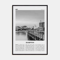 Hampton Travel B&W Poster