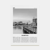 Hampton Travel B&W Poster