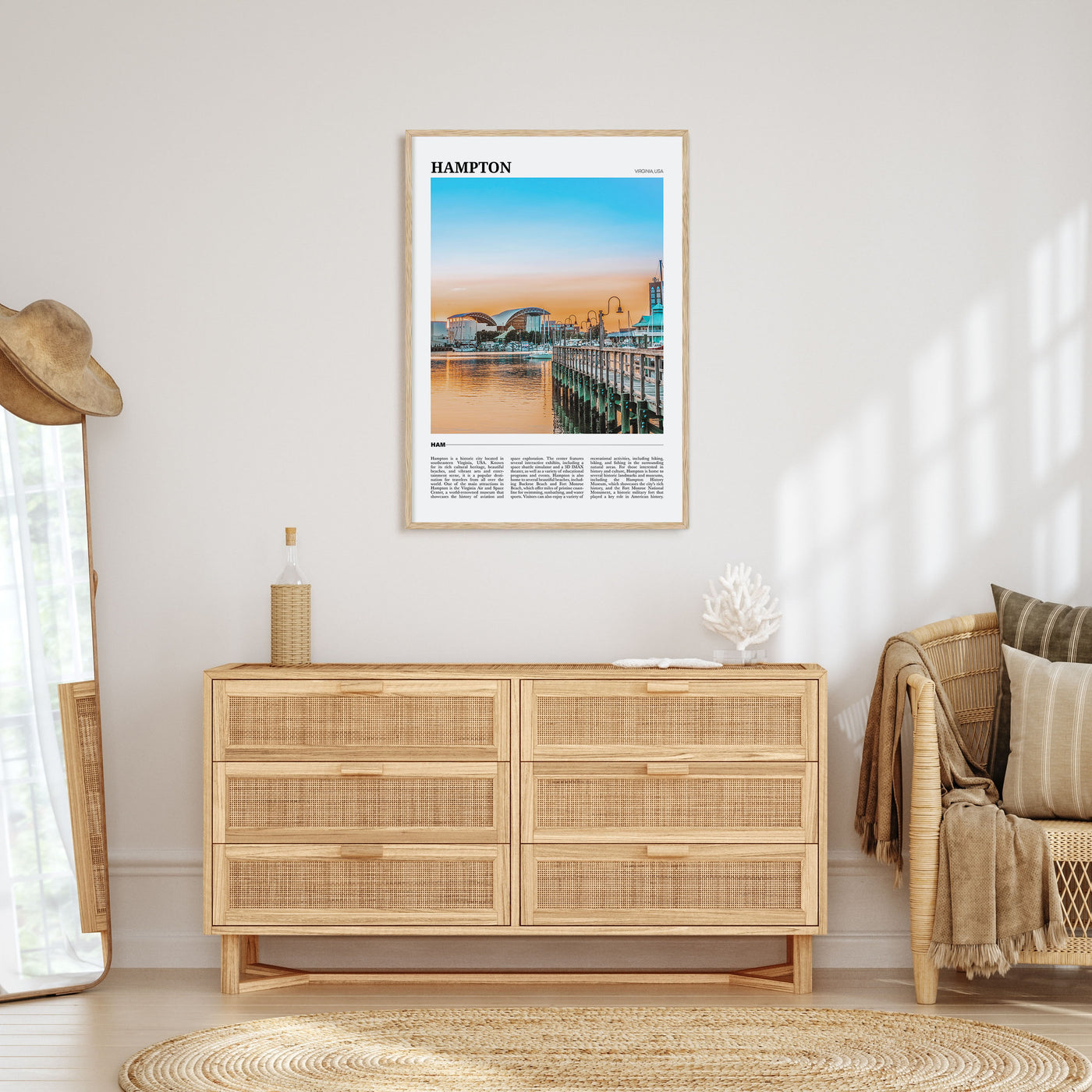 Hampton Travel Color Poster